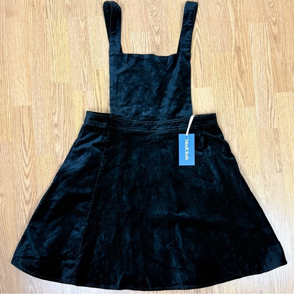 ModCloth velvet pinafore dress jumper Cupcake consultant size Large NWT - Picture 3 of 17